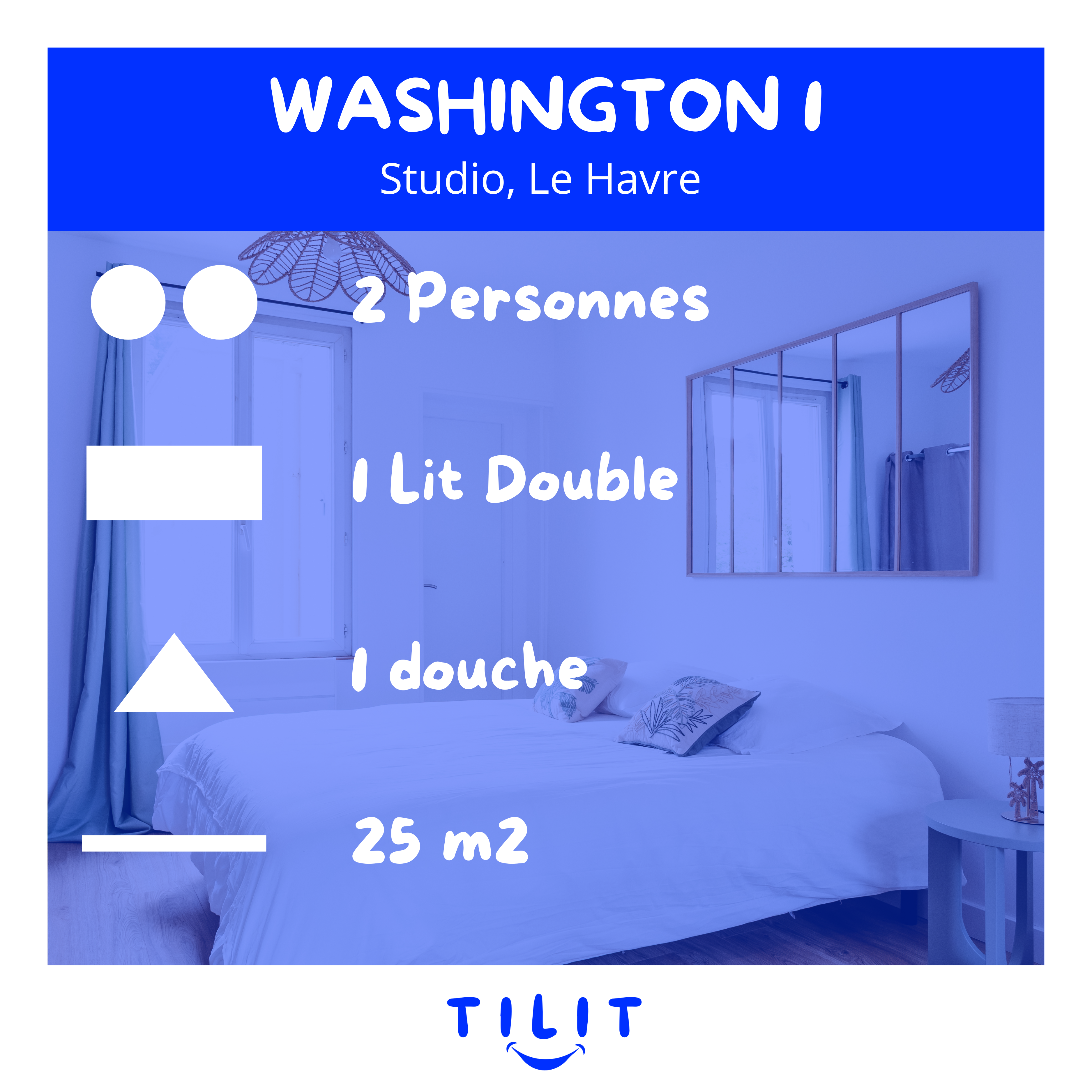 WASHINGTON 1 : Un pied-à-terre calme et confortable, proche toutes commodités